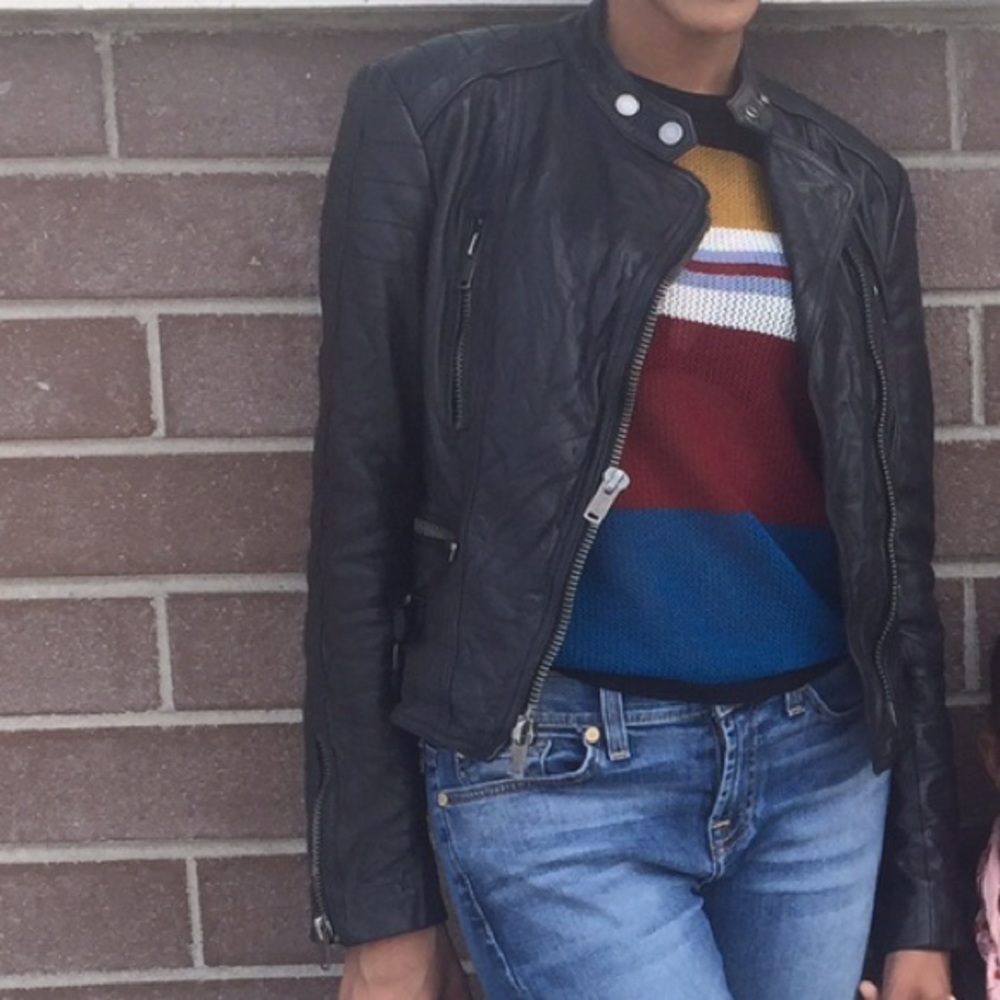 Ralph Lauren Leather Motorcycle Jacket
